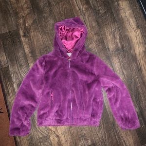 Fluffy Oversized Zip Up